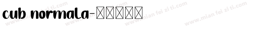Cub NormalA字体转换
